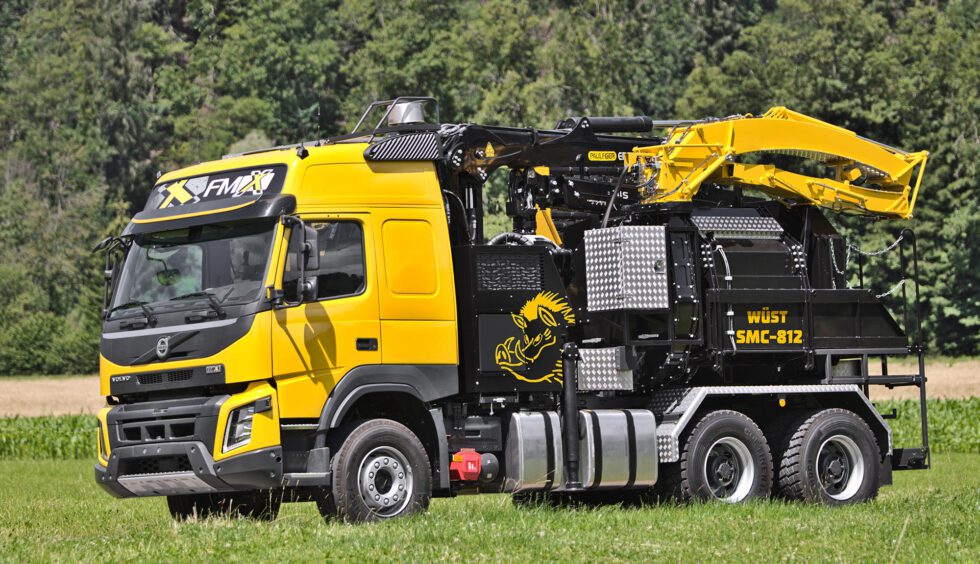 Mobilní štěpkovač Wüst SMC-812